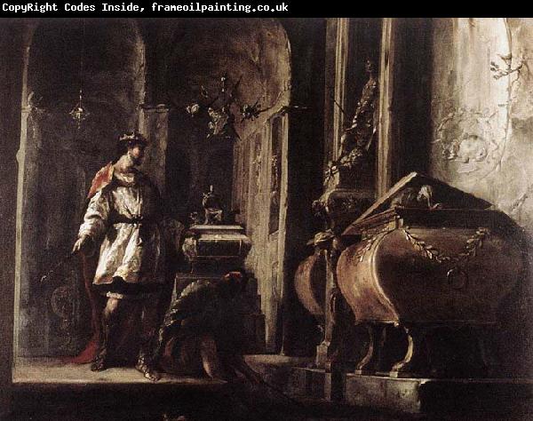 Johann Heinrich Schonfeldt Alexander the Great before the Tomb of Achilles